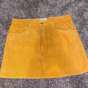 Mustard corduroy mini skirt- Velma costume!